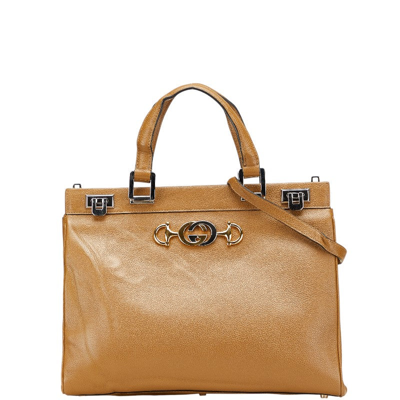 Gucci Zumi 2Way Bag Leather Travel Bag Bag 3