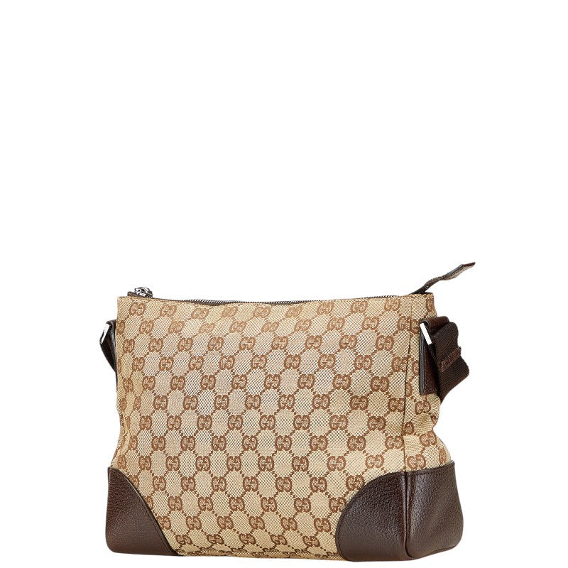 Gucci Shoulder Bag Leather Canvas 37