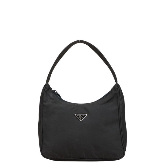 Prada Triangle Plate Handbag Nylon Logo Travel Bag