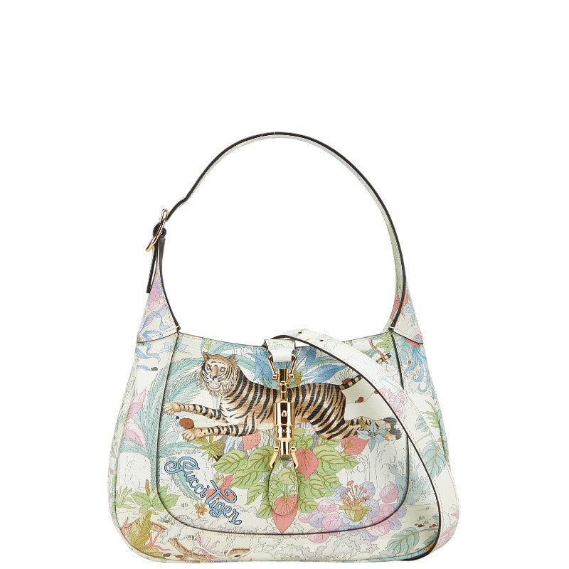 Gucci Jackie Tiger Botanical 2Way Bag Leather Travel Bag