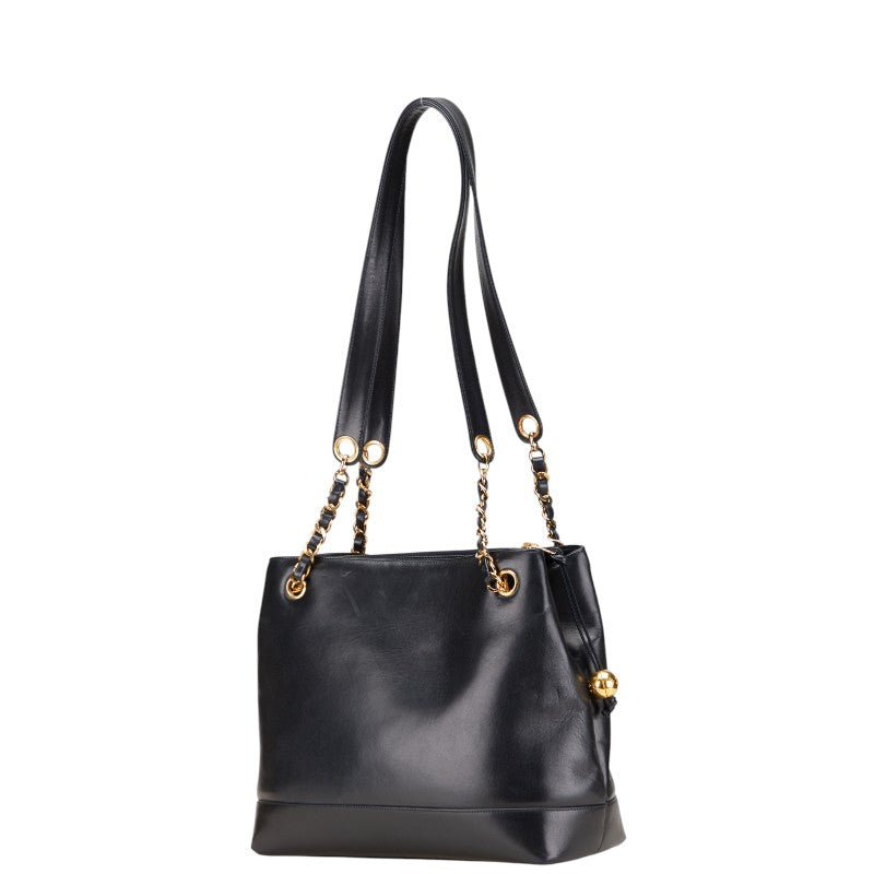 Coco Mark Lambskin Tote Bag Signature