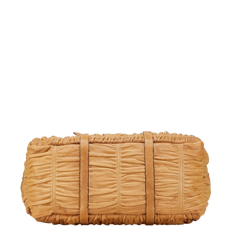 Prada 2Way Handbag Leather Travel Bag