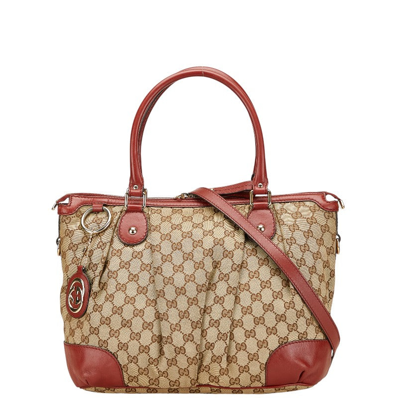 Gucci Diamante 2Way Bag Canvas Travel Bag