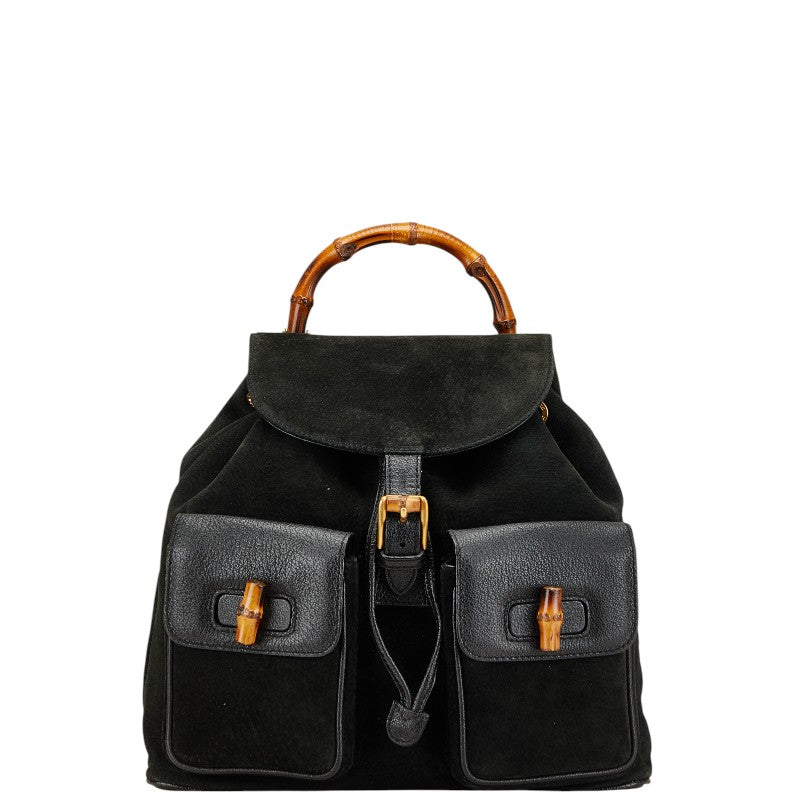 Gucci Bamboo Backpack Leather Backpack 23