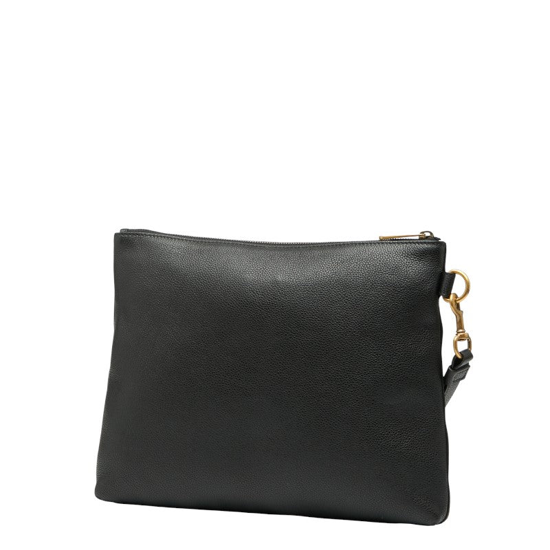 Gucci Print Clutch Bag Leather Logo