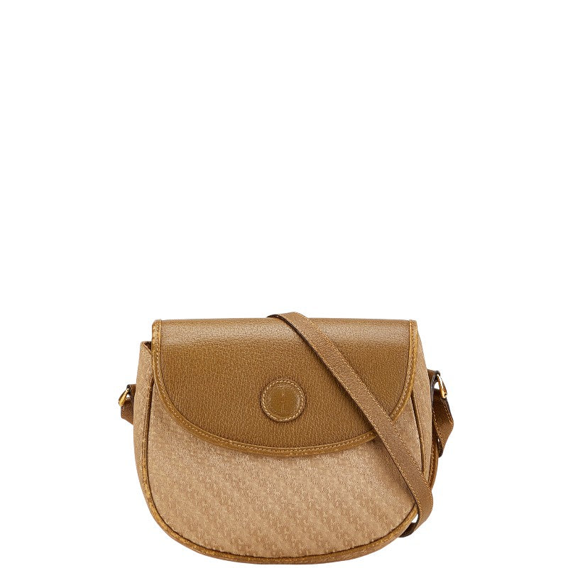 Gucci Old Shoulder Bag Leather Canvas Shoulder Bag