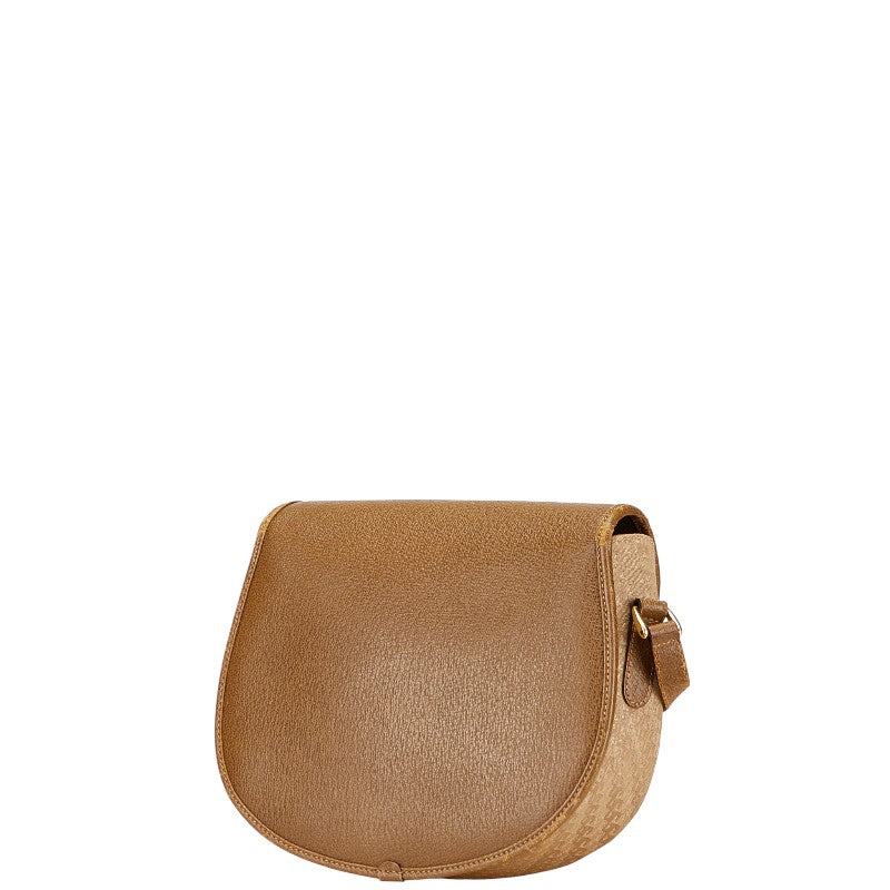 Gucci Old Shoulder Bag Leather Canvas Shoulder Bag
