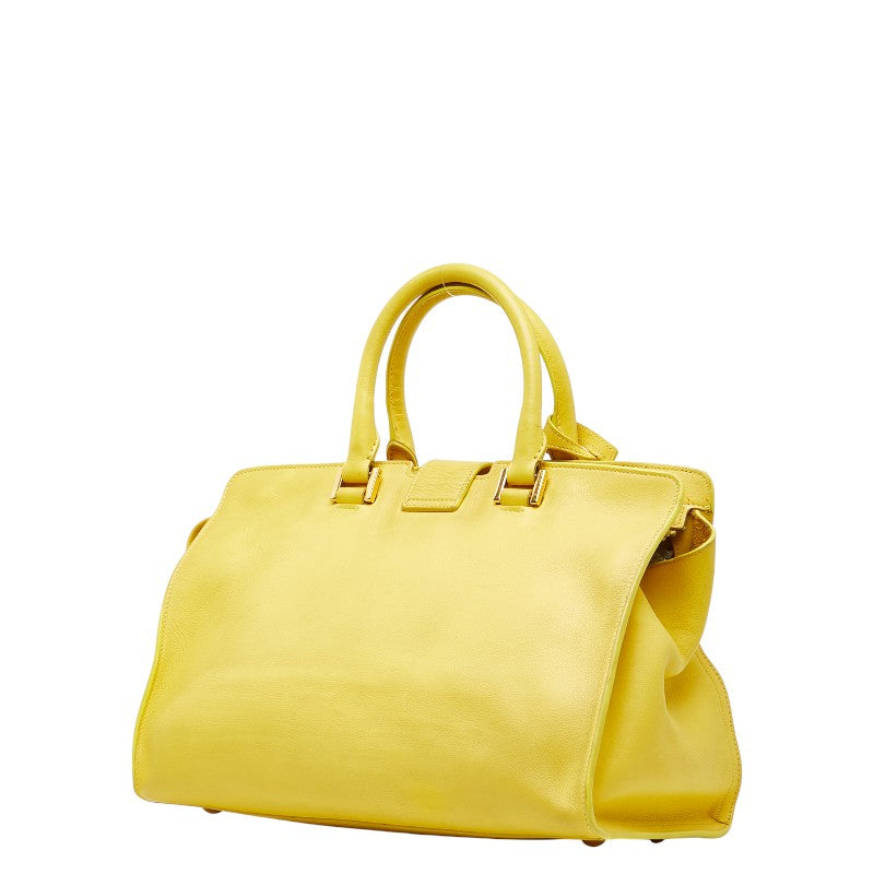 YSL Saint Laurent Petit Cabas Line 2Way Bag Leather Travel Bag 2Way Bag 2