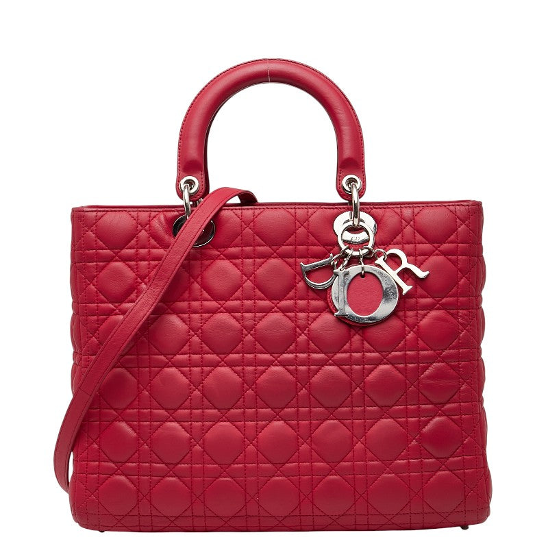 Dior Lady Cannage 2Way Bag Leather Travel Bag 2Way Bag 8