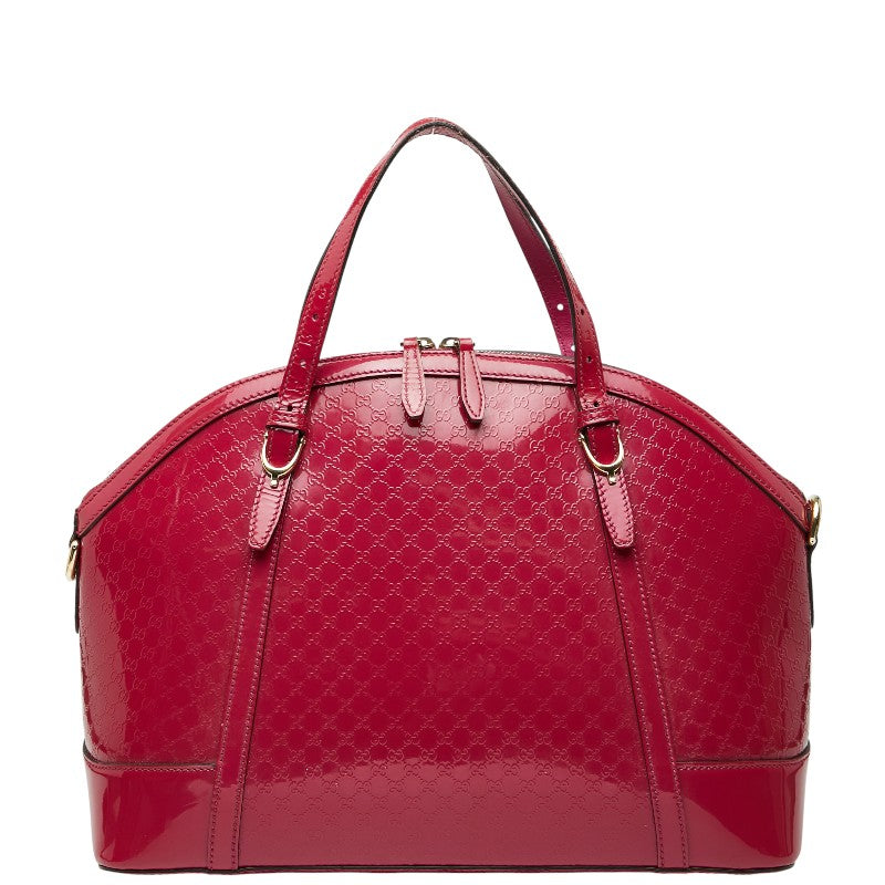 Gucci Microssima Patent Handbag Leather Travel Bag Handbag 1