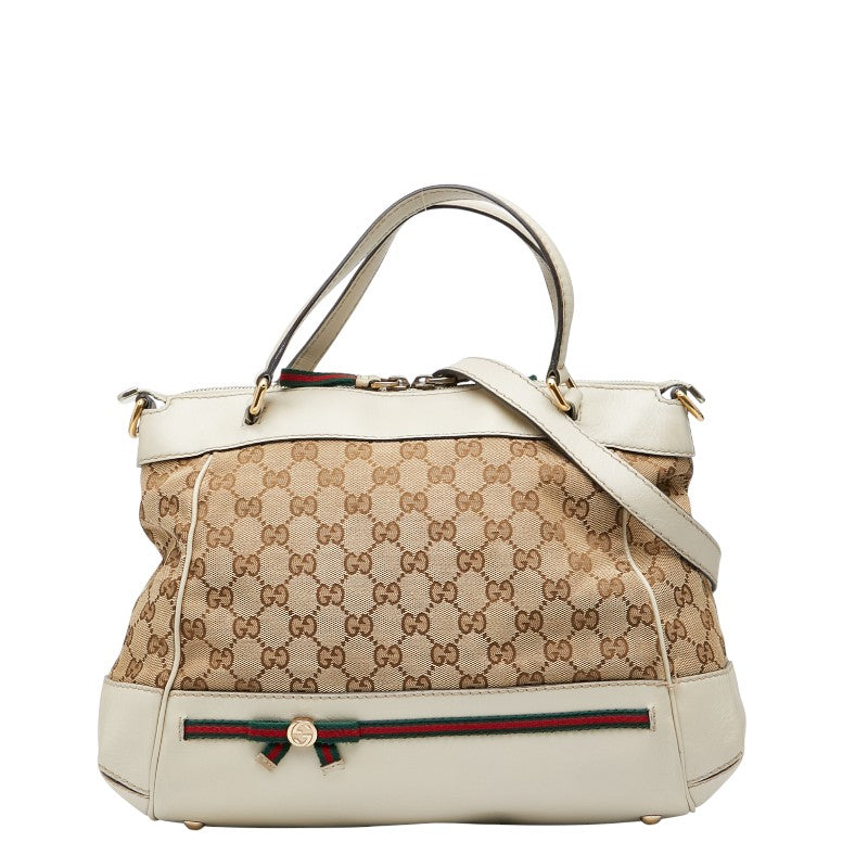 Gucci Mayfair 2Way Bag Canvas Travel Bag Bag 4