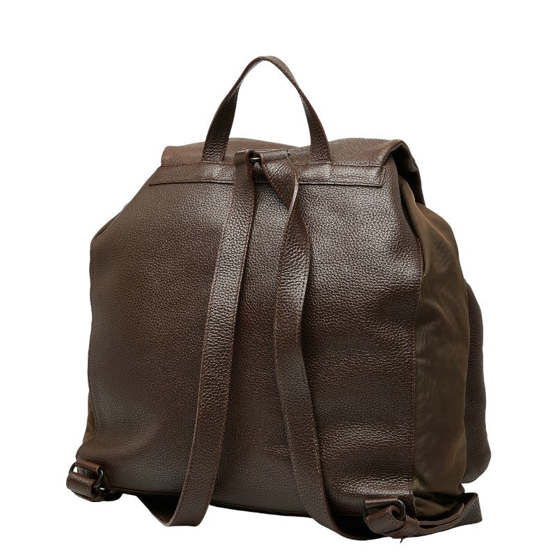 Prada Backpack Leather Nylon