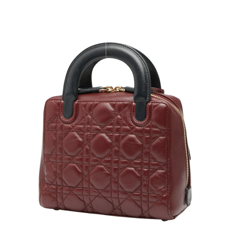 Dior Lily Classic Cannage 2Way Bag Leather Travel Bag