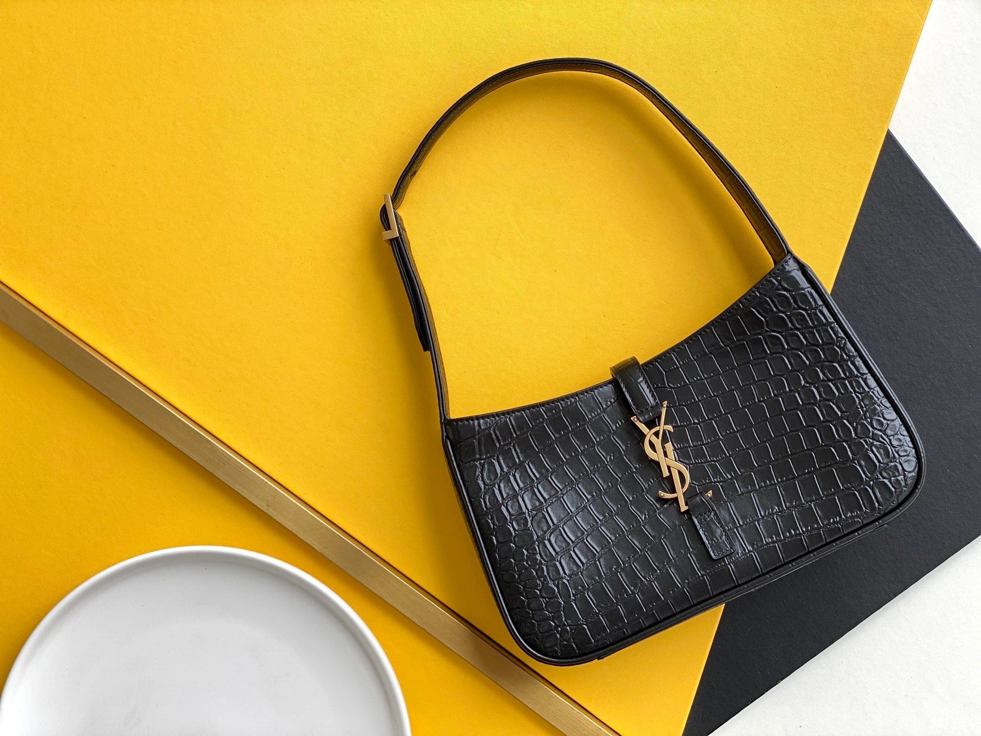 YSL Saint Laurent YSL Top Quality Le Hobo Bag In Black Shoulder Bag