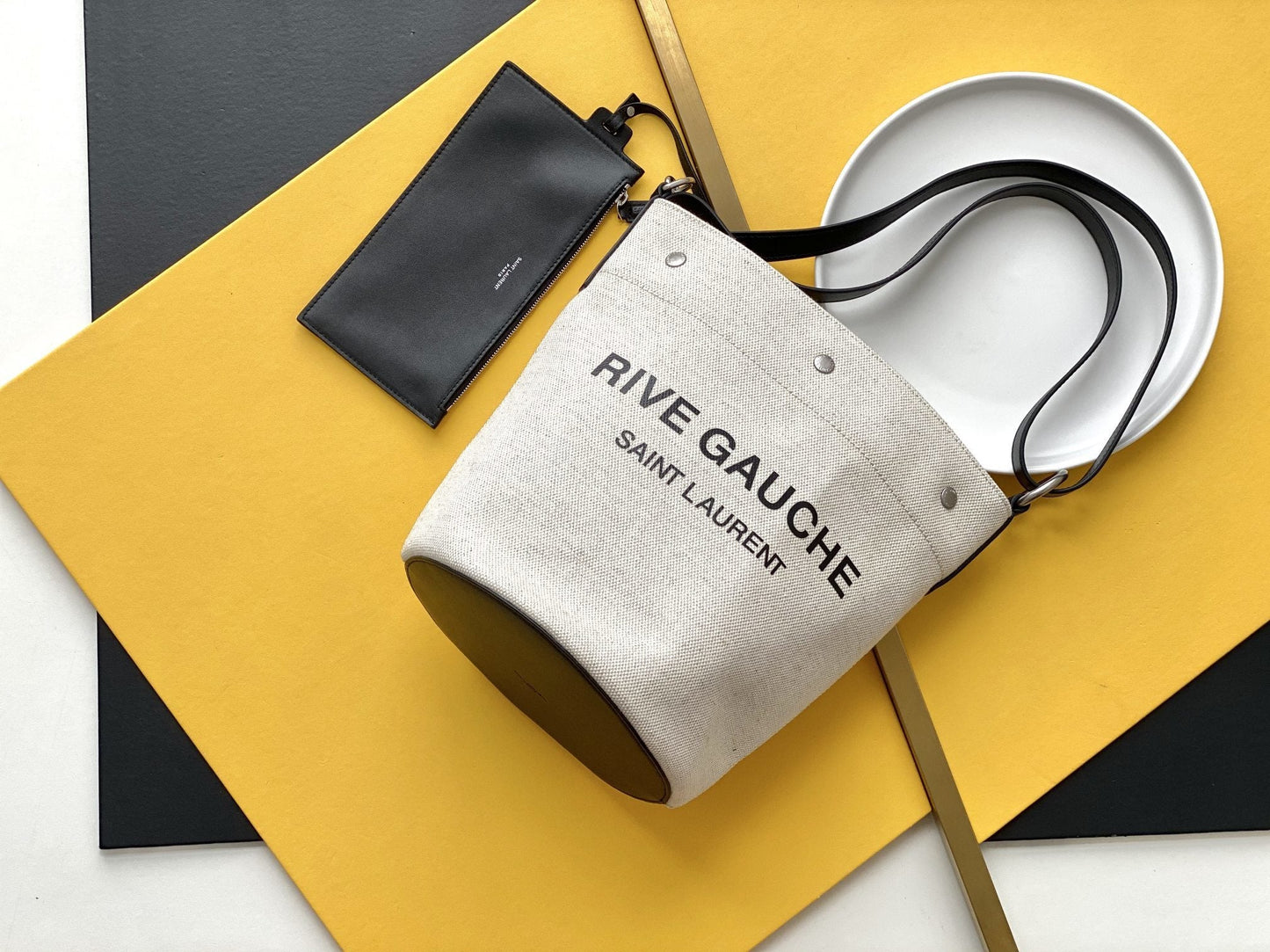 YSL Saint Laurent Rive Gauche Clutch Bag