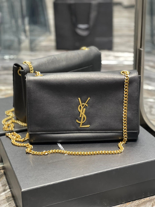 YSL Saint Laurent YSL Top Quality Kate Metop Qualityum Reversible Suede Black Travel Bag