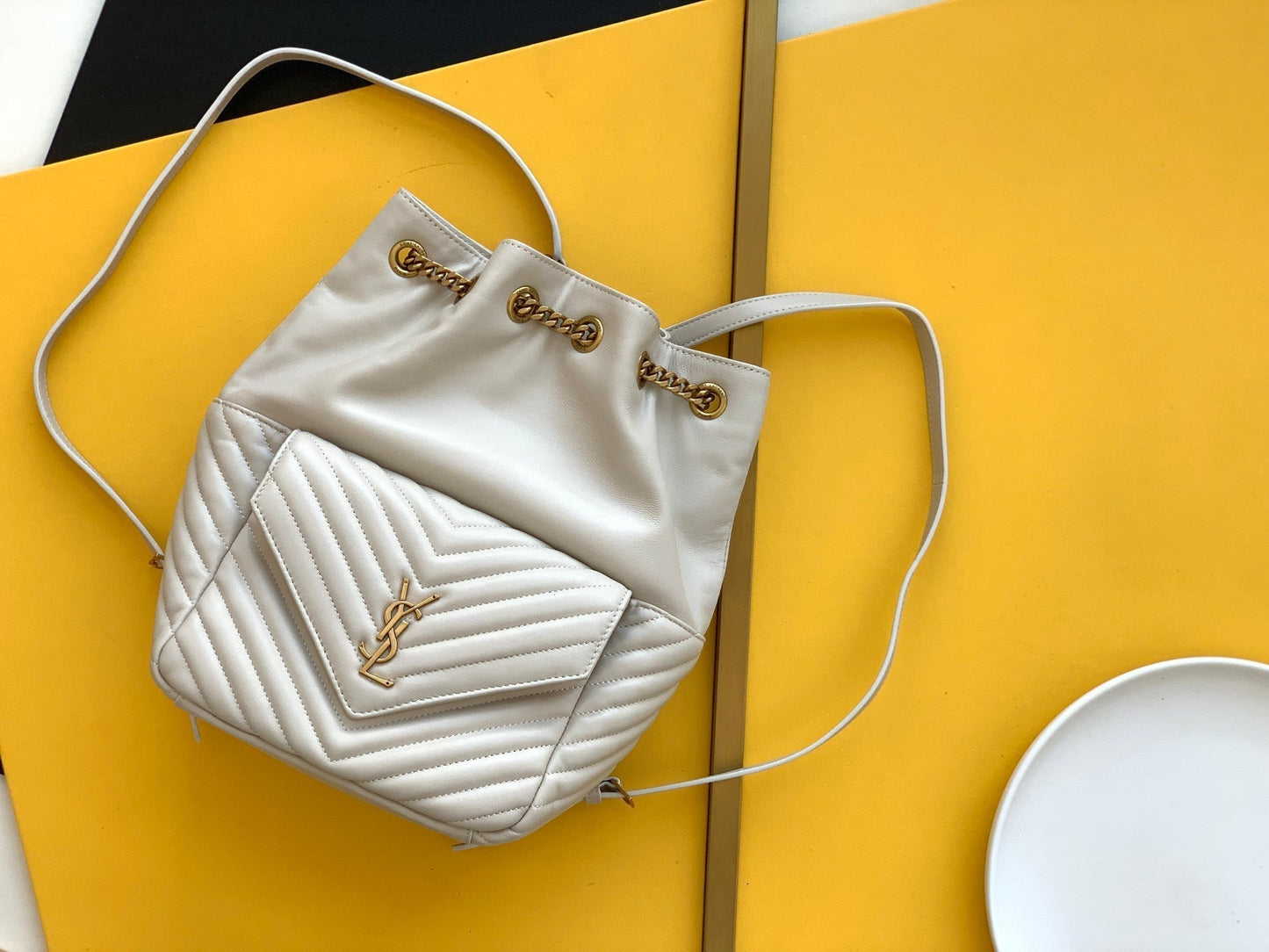 YSL Saint Laurent Backpack Monogram Ysl 6726091El079207 8575