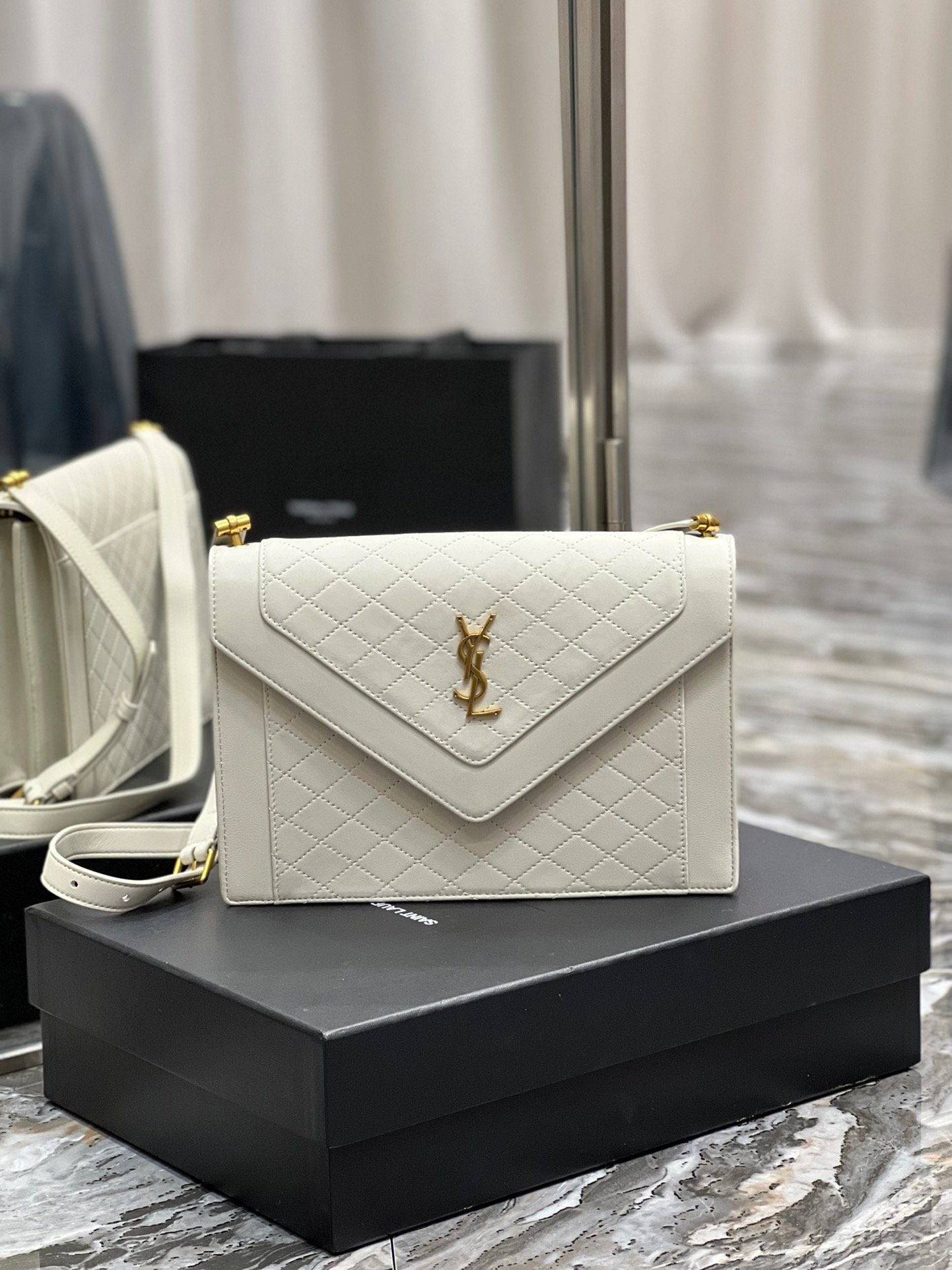 YSL Saint Laurent Ysl Saint Laurent Gaby Satchel Bag In White