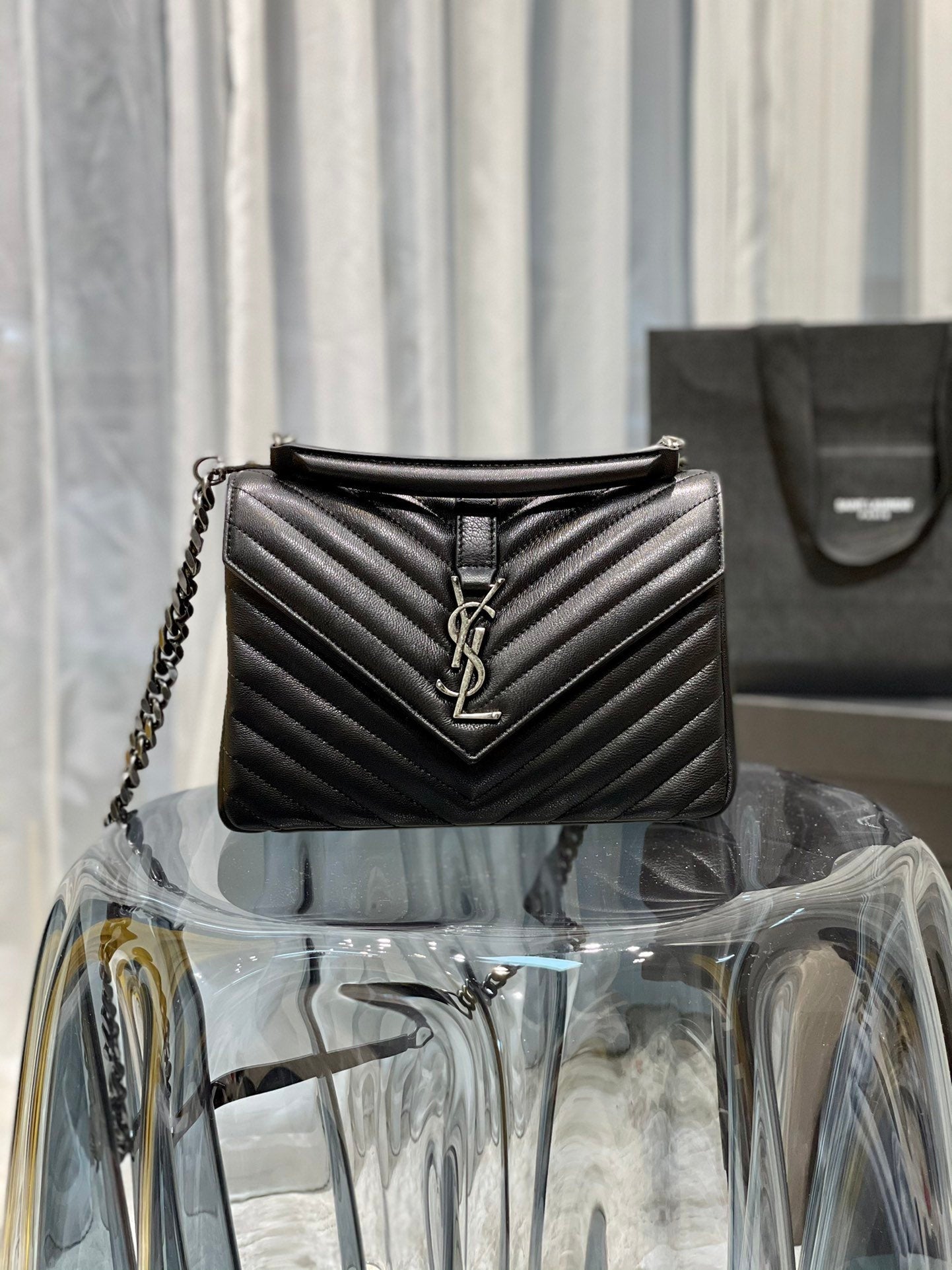 YSL Saint Laurent College Handbag Chain Travel Bag Ysl 600279Brm041000 6962