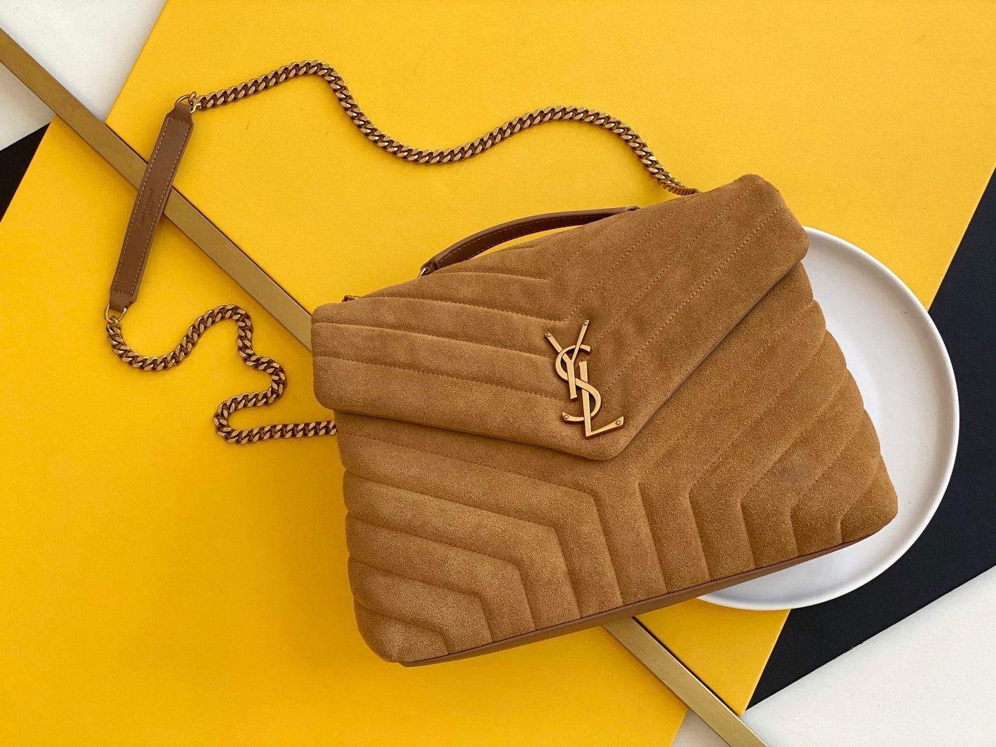 YSL Saint Laurent Loulou Lou Shoulder Bag Chain 3