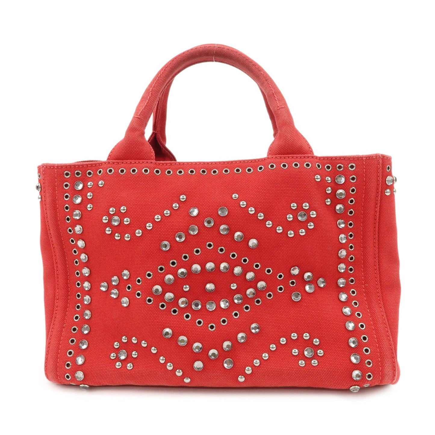 Bag Canapa Hand Bag Castilian Canvas Red Mini Mini Bag