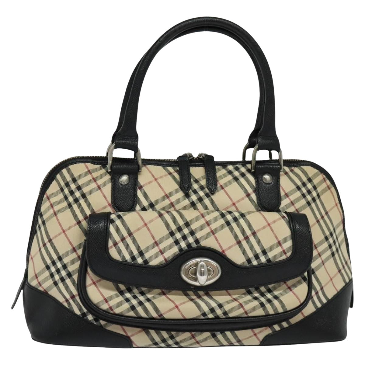 Burberry Nova Check Tote Bag Canvas Beige Tote Bag 94