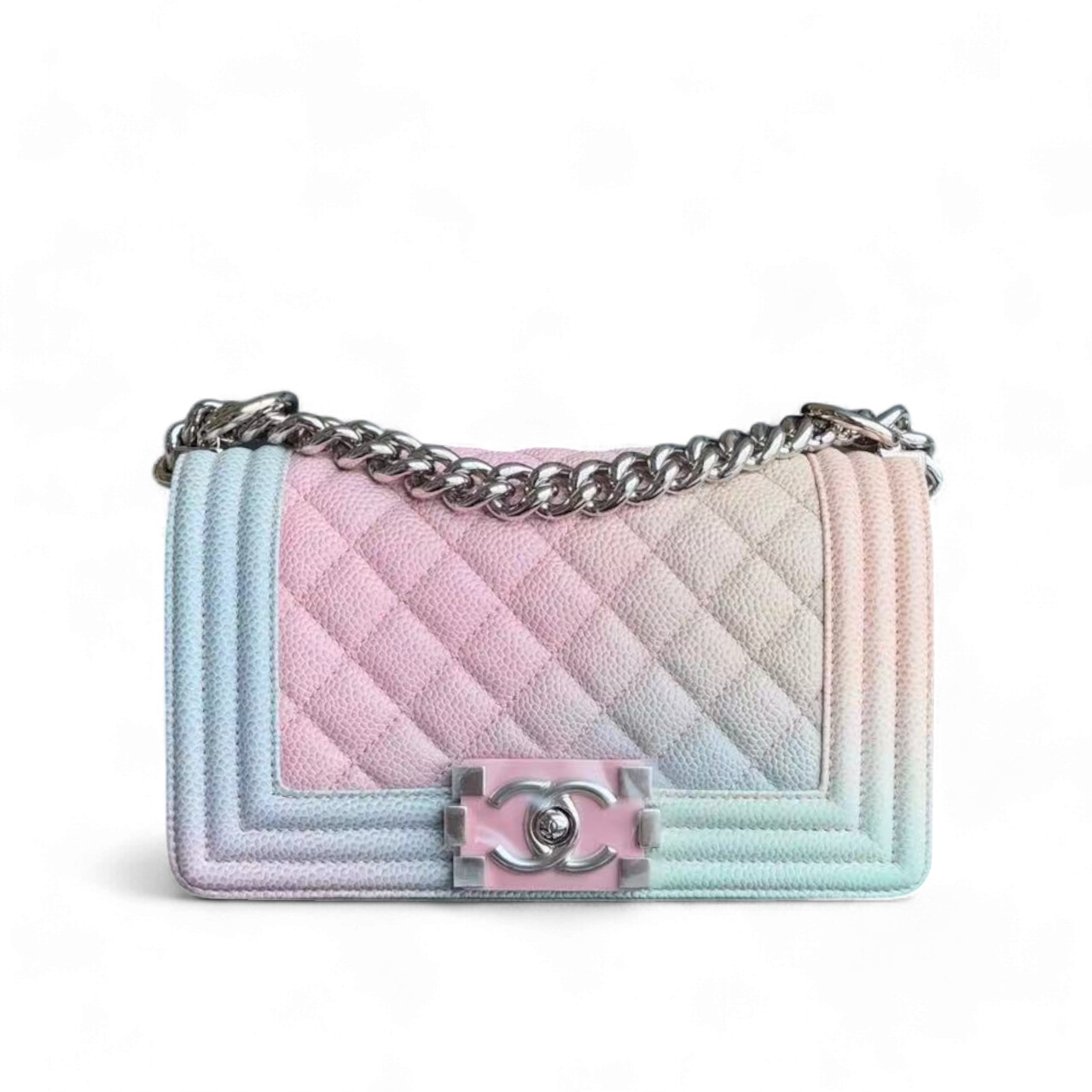 Chanel *Un * Boy Bag - Caviar Quitled Small Handbag
