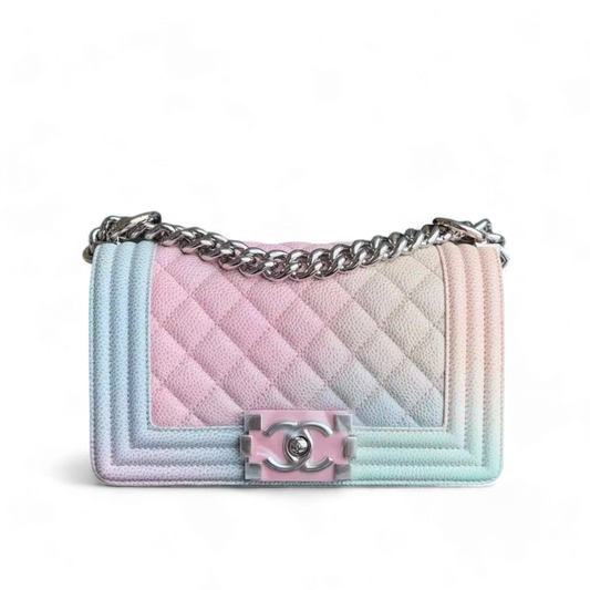 Chanel *Un * Boy Bag - Caviar Quitled Small Handbag