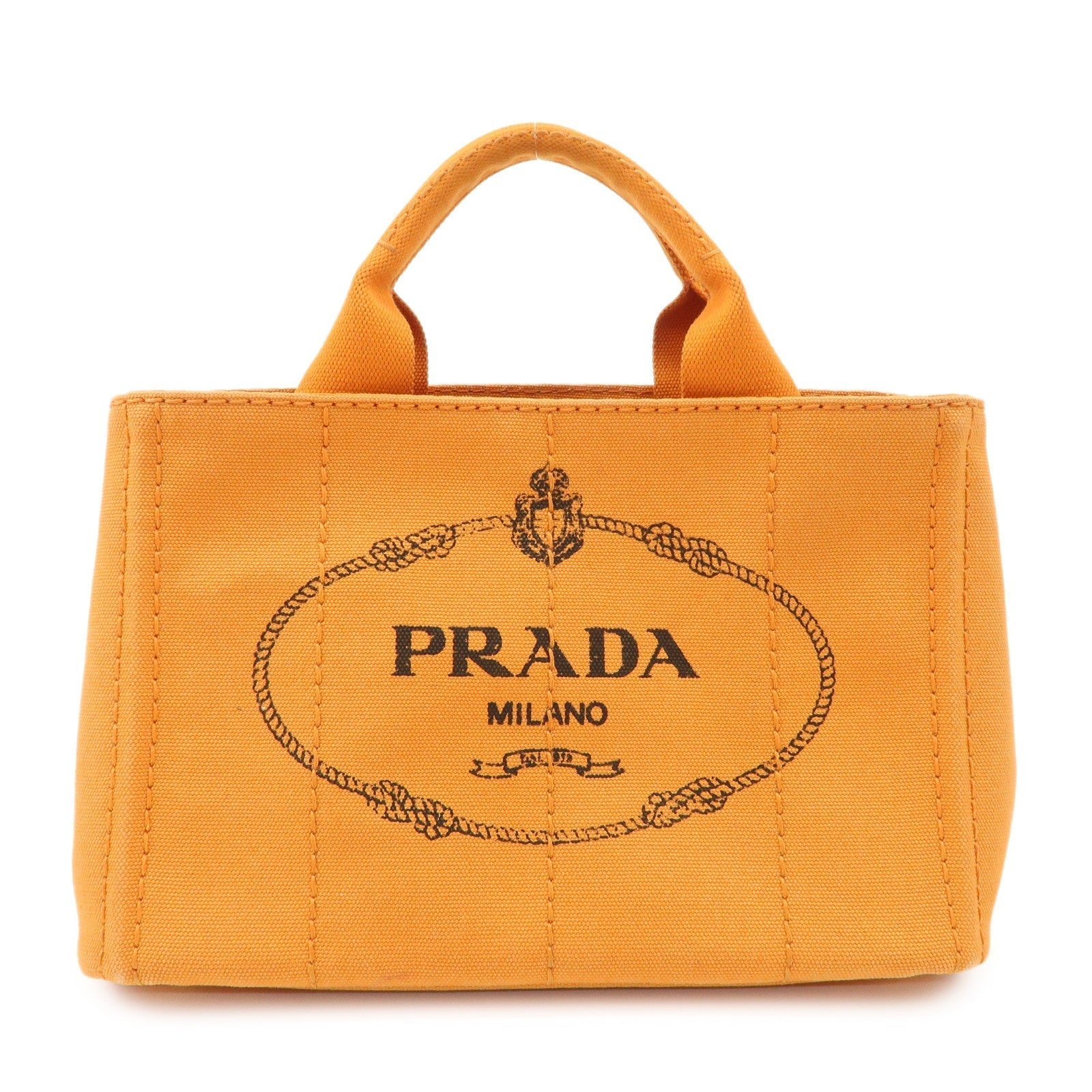 Tote Bag Canapa Hand Bag Canvas Orange Mini