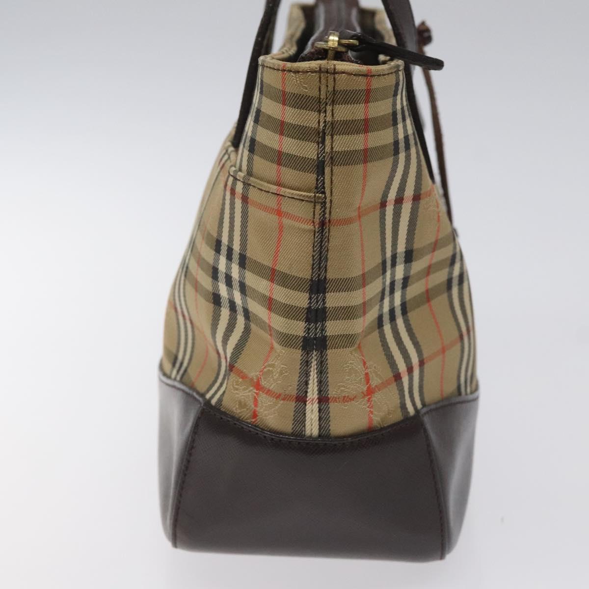 Burberry Nova Check Tote Bag Canvas Beige Tote Bag 135