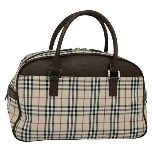 Burberry Nova Check Tote Bag Canvas Beige Tote Bag 105
