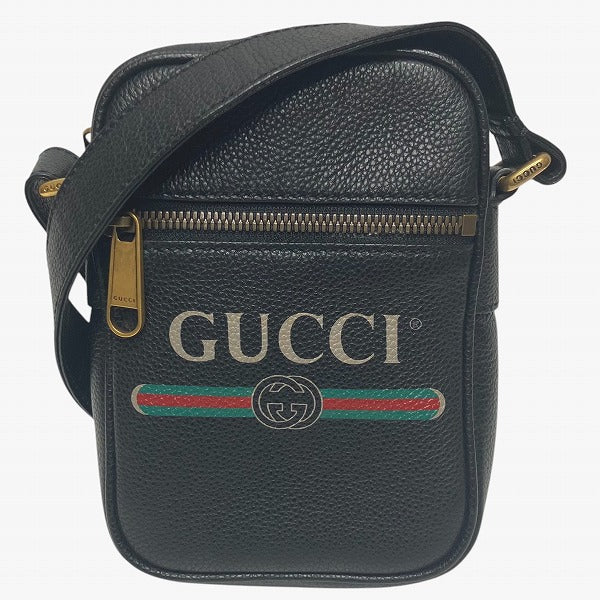 Gucci Webbing Calf Shoulder Bag Leather