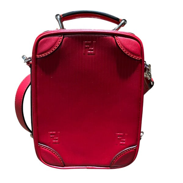 Fendi Zucchino 2Way Shoulder Bag Leather