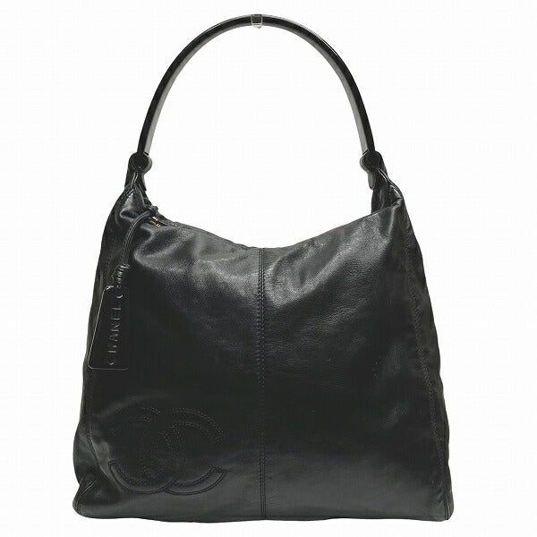 Coco Mark Lambskin Shoulder Bag Elegant
