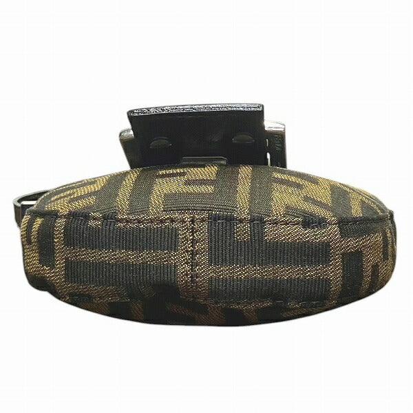Fendi Croissant Handbag Leather Canvas Mini Travel Bag
