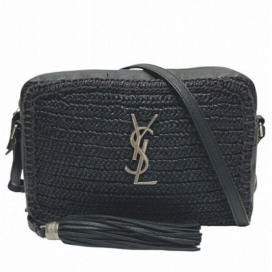 YSL Saint Laurent Lou Shoulder Bag Raffia