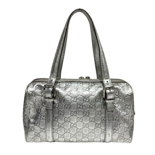 Gucci Interlocking Boston Bag Leather Canvas Travel Bag
