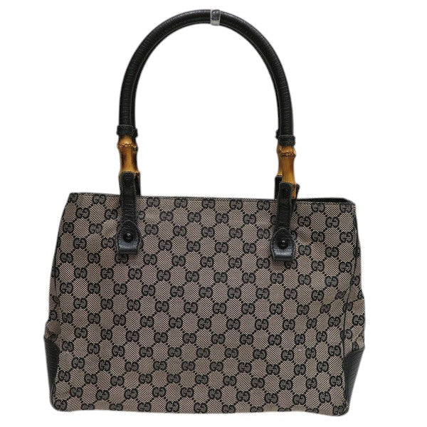 Gucci Bamboo 2Way Bag Canvas Travel Bag 9