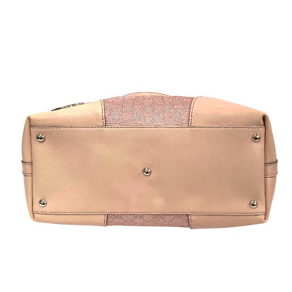 Gucci Lovely Handbag Leather Canvas Travel Bag