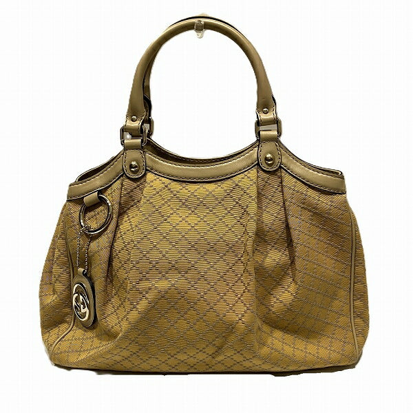 Gucci Sukey Diamante Handbag Leather Canvas Travel Bag Handbag 1