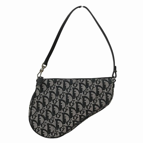 Dior Saddle Bag Jacquard Handbag Canvas Travel Bag