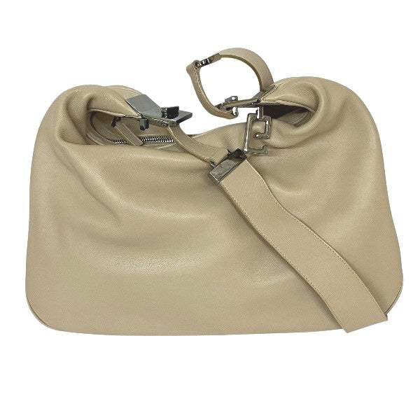 Gucci Shoulder Bag Leather Canvas 47