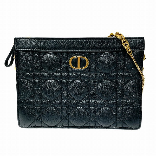 Dior Caro Pouch Calfskin 2Way Shoulder Bag Zip