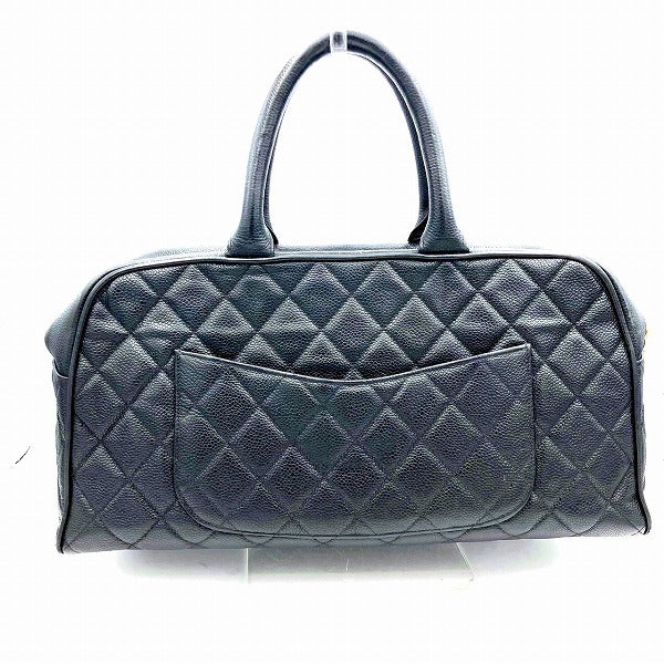 Matelasse Caviar Skin Handbag Boston