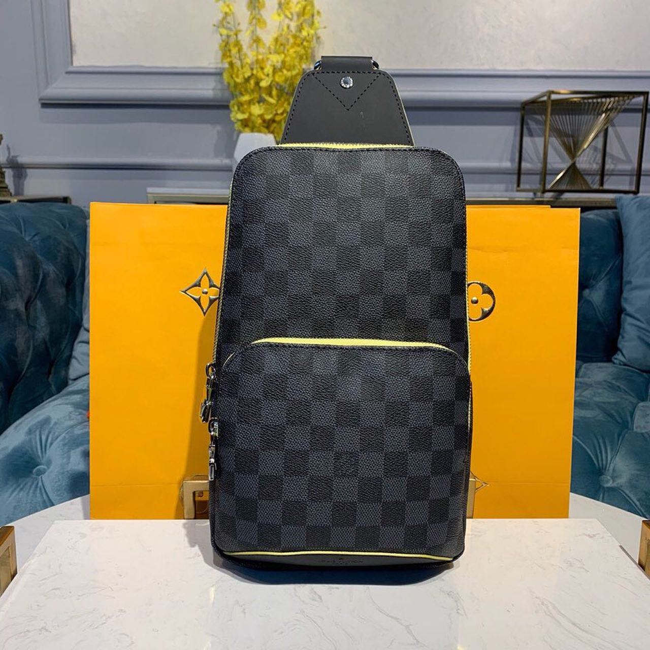 Top Quality Avenue Sling Bag Damier Graphite Canvas Crossbody Bag N42424 4690
