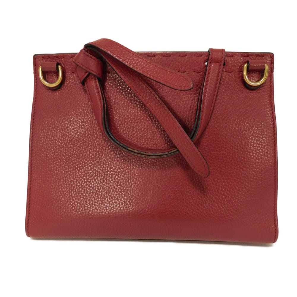 Gucci Marmont Embossed Calf 2Way Handbag Leather Travel Bag