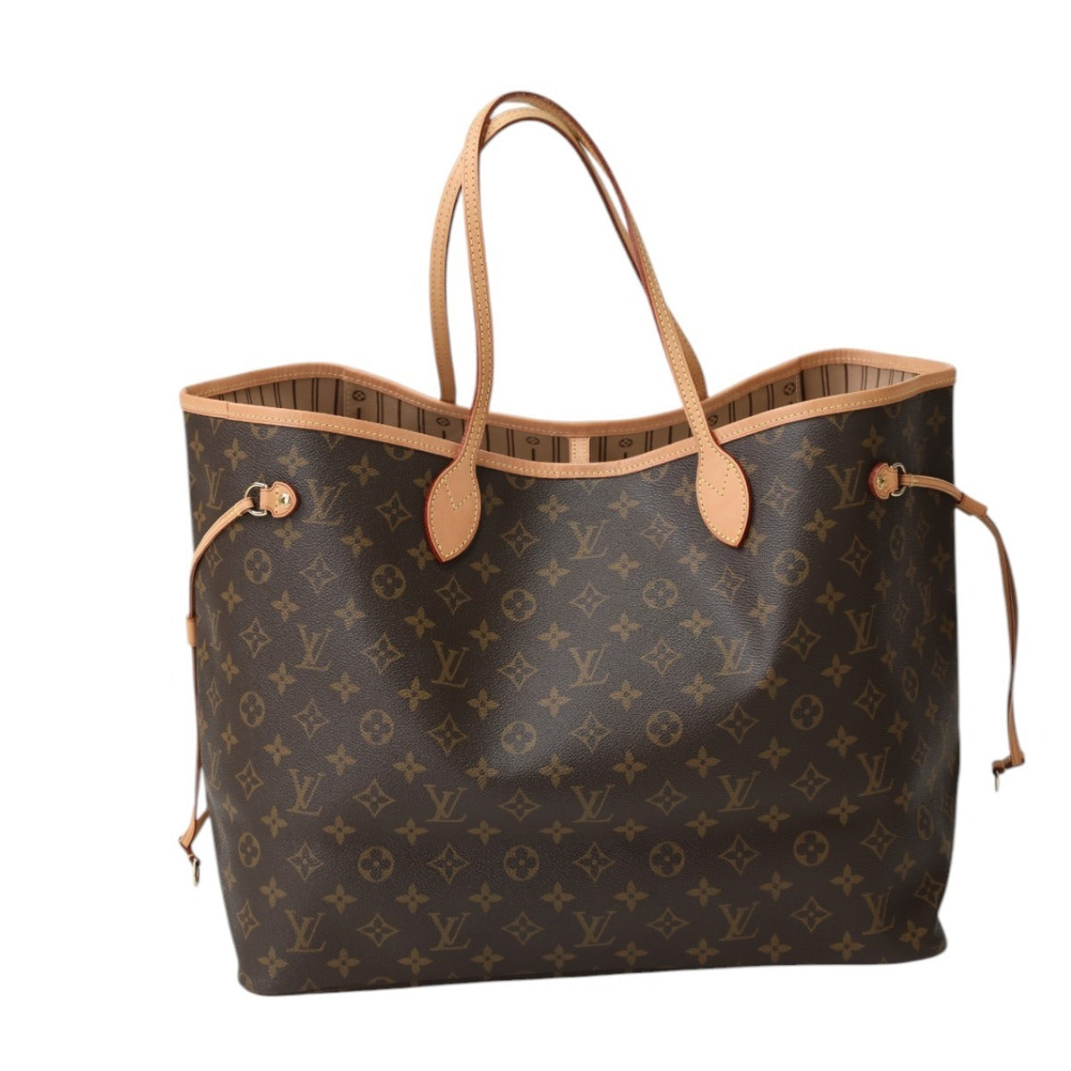 Louis Vuitton M40157 Discontinued Neverfull GM Monogram Canvas Brown Tote Bag