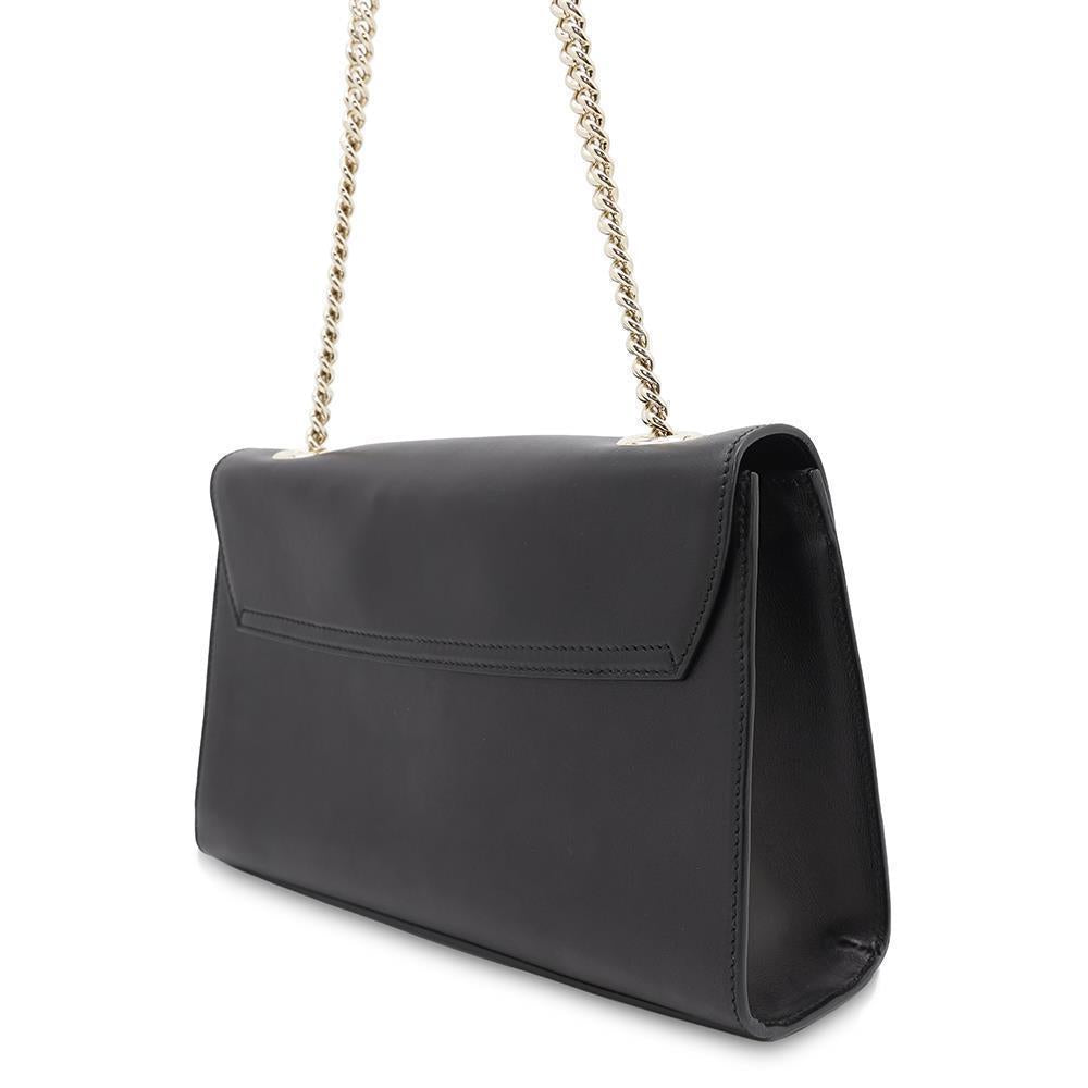 Gucci Fringe ChainShoulder Black295402 Leather Jewelry
