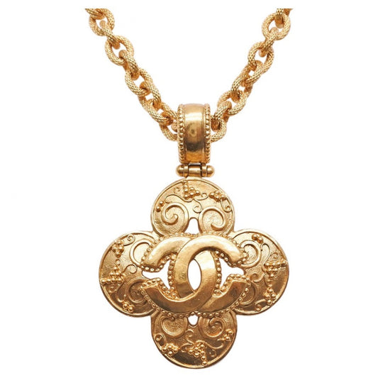 Chanel cc gold gold plated long necklaces Jewelry