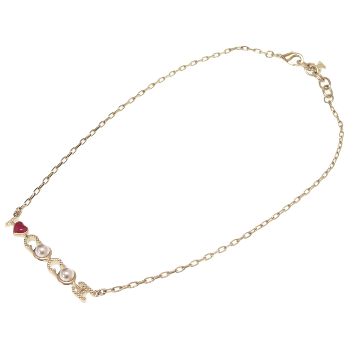 Chanel gold metal necklaces Jewelry